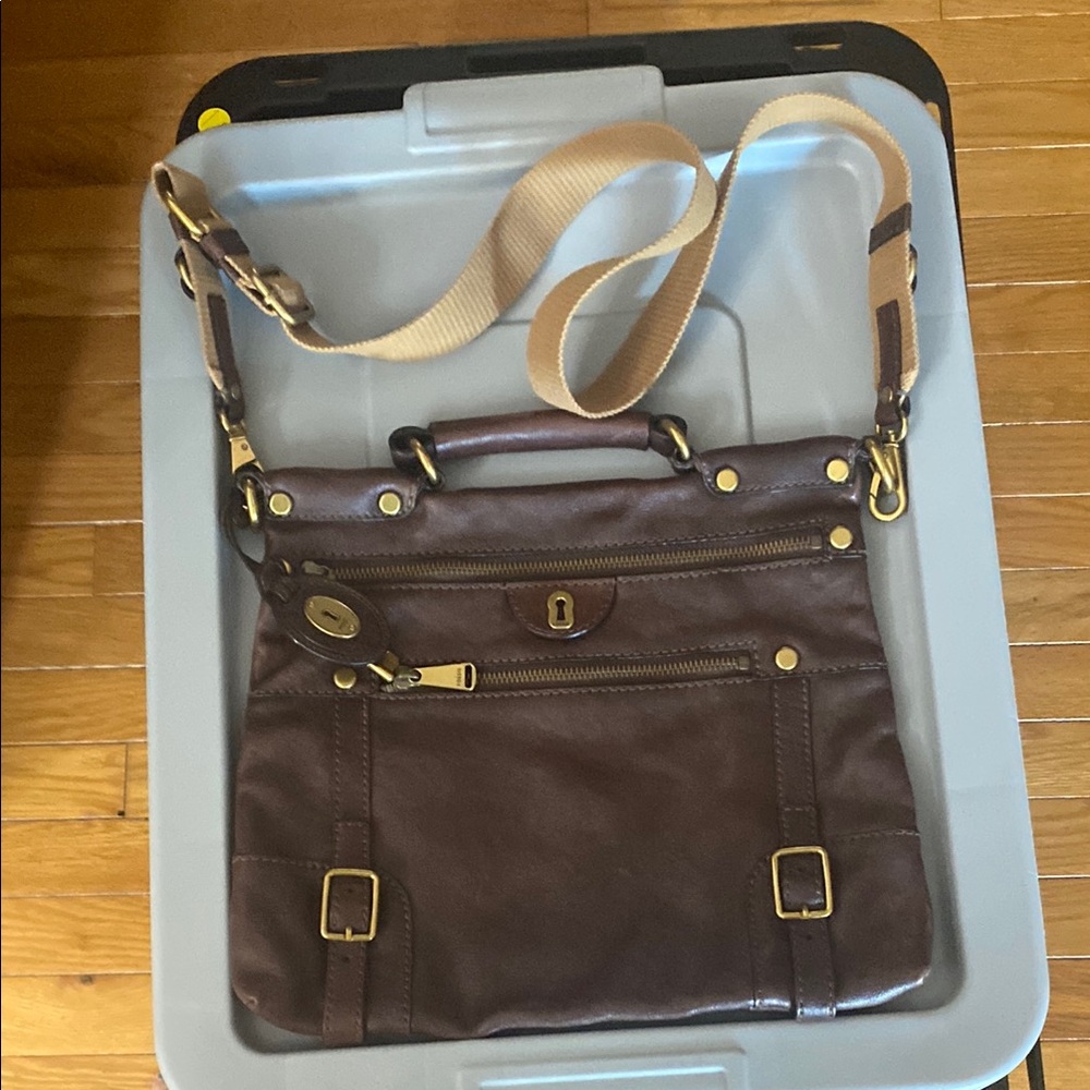 Brown Leather Men's Bag